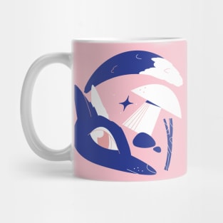 The quick blue fox Mug